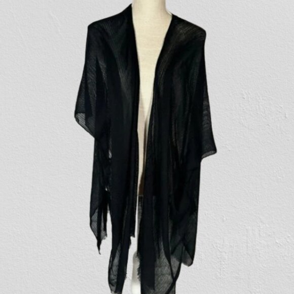 Sonoma Black Shawl‎ Coverup Cardigan Wrap. Pre-loved in Good Condition - Picture 1 of 16